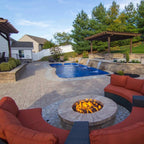 HPC Fire Round Flat Fire Pit Burner Kit (Hi/Lo Electronic Ignition)