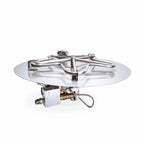HPC Fire Round Flat Fire Pit Burner Kit (On/Off Electronic Ignition)