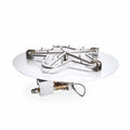 HPC Fire Round Flat Torpedo Fire Pit Burner Kit (On/Off Electronic Ignition)