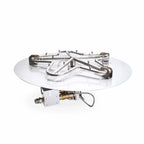HPC Fire Round Flat Torpedo Fire Pit Burner Kit (On/Off Electronic Ignition)