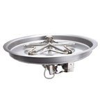 Round Drop-In On/Off Electronic Ignition Fire Pit Burner Kit by HPC Fire