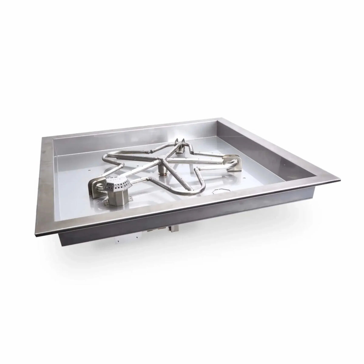 Square Drop-In On/Off Electronic Ignition Fire Pit Burner Kit by HPC Fire