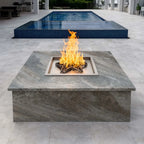 Square Drop-In Hi/Lo Electronic Ignition Fire Pit Burner Kit by HPC Fire