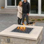 HPC Fire Square Torpedo Drop-In Fire Pit Kit (Hi/Lo Electronic Ignition)