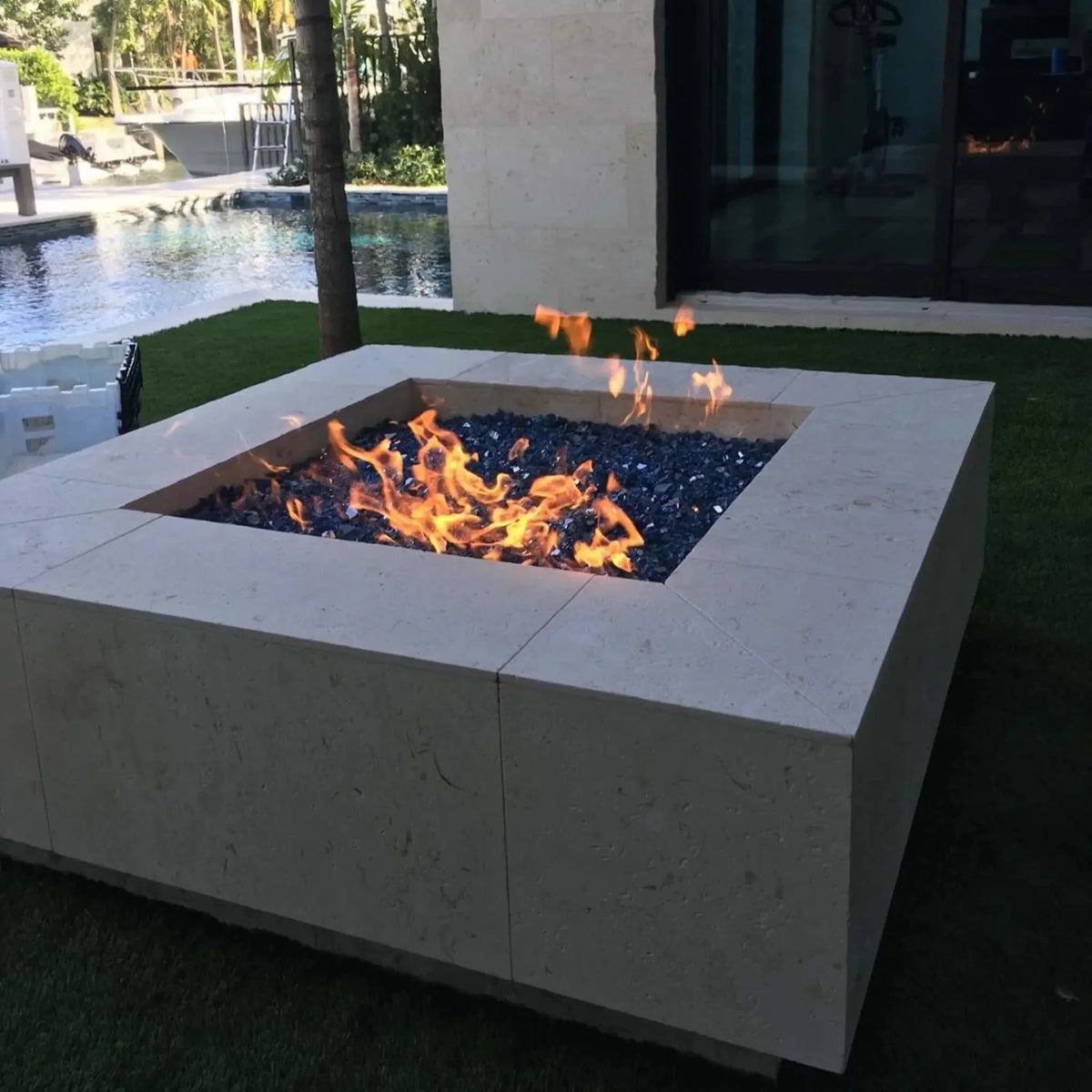 HPC Fire Square Flat Fire Pit Burner Kit (Hi/Lo Electronic Ignition)