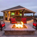 HPC Fire Square Flat Fire Pit Burner Kit (Hi/Lo Electronic Ignition)