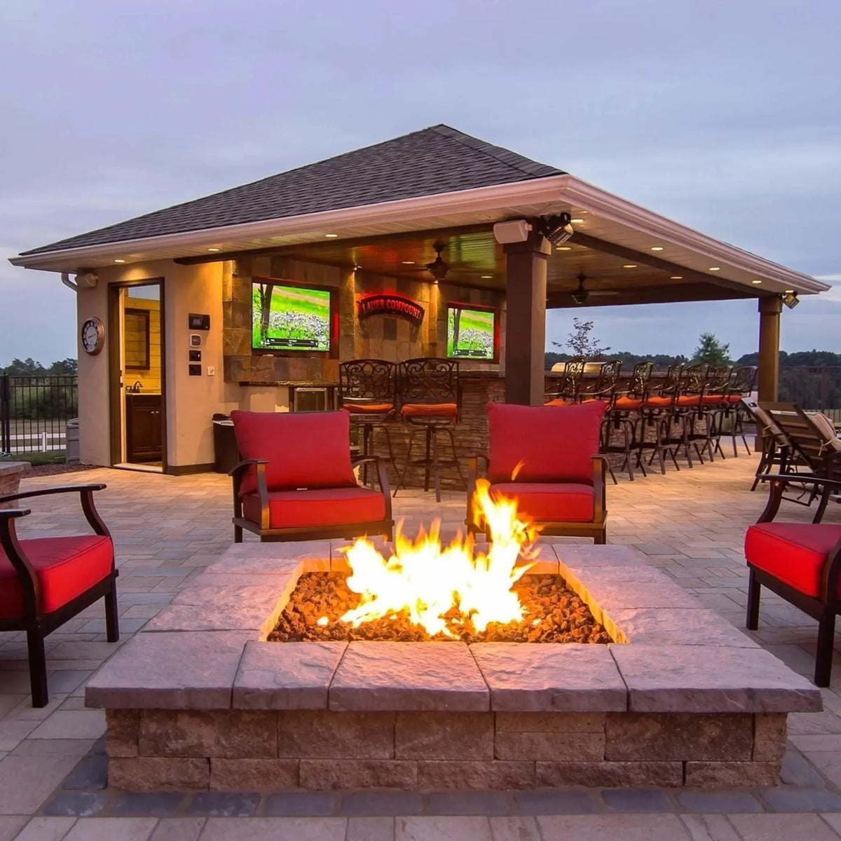 HPC Fire Square Flat Fire Pit Burner Kit (Hi/Lo Electronic Ignition)