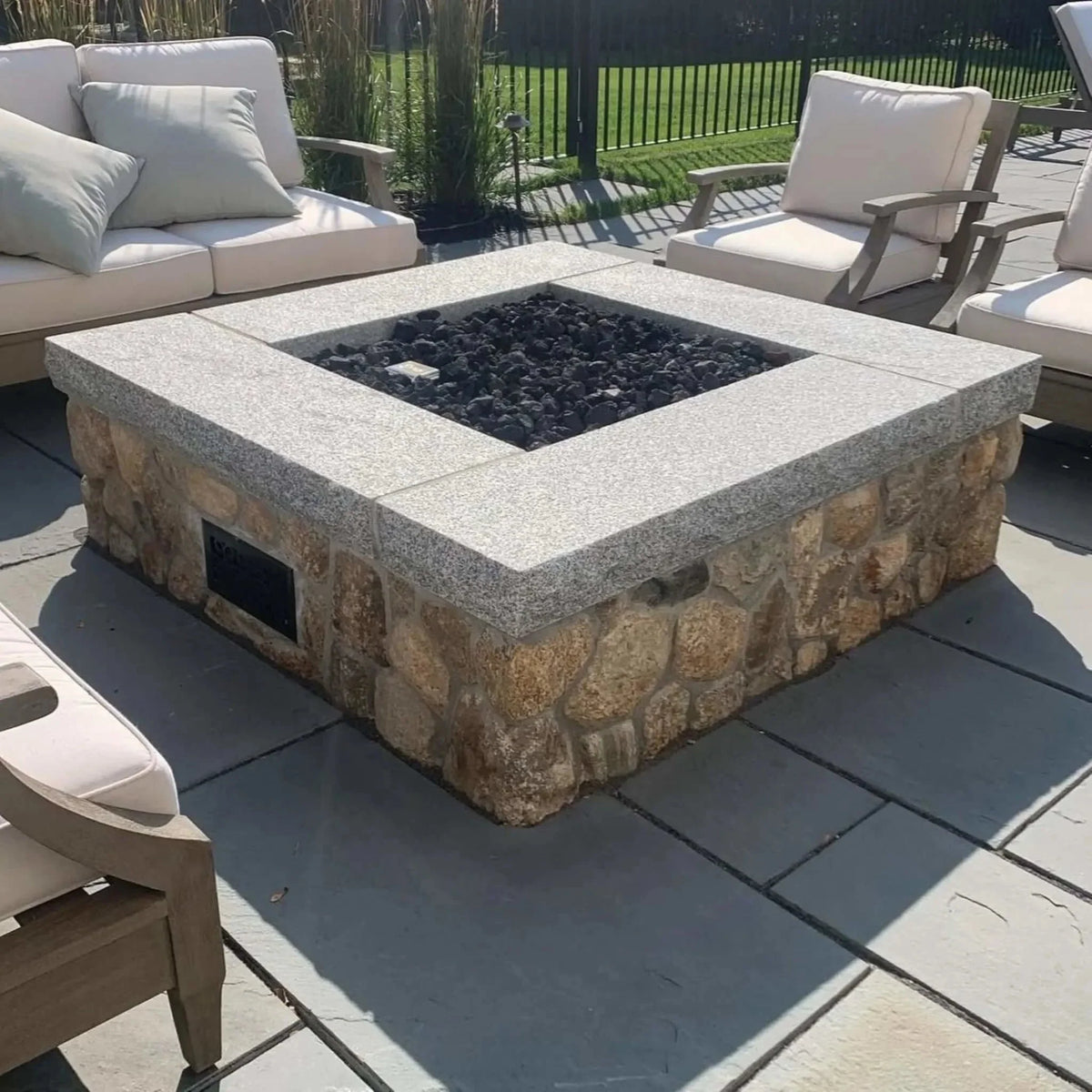 HPC Fire Square Flat Fire Pit Burner Kit (Hi/Lo Electronic Ignition)