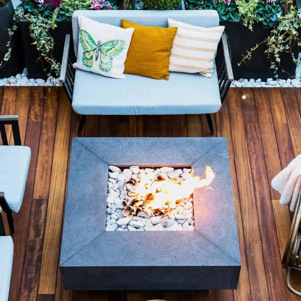 HPC Fire Square Flat Fire Pit Burner Kit (Hi/Lo Electronic Ignition)