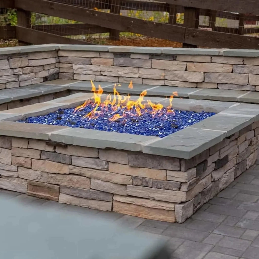 HPC Fire Square Flat Fire Pit Burner Kit (Hi/Lo Electronic Ignition)