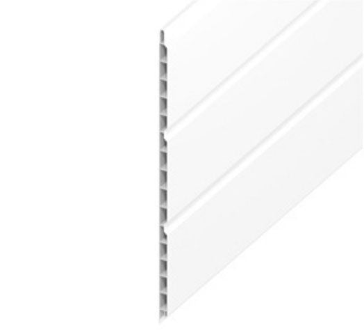 Hollow soffit white ceiling cladding