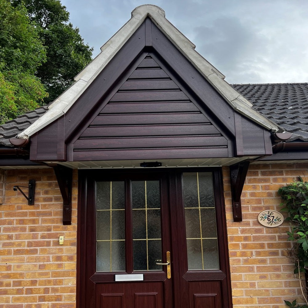 PVC External Shiplap Cladding - Rosewood