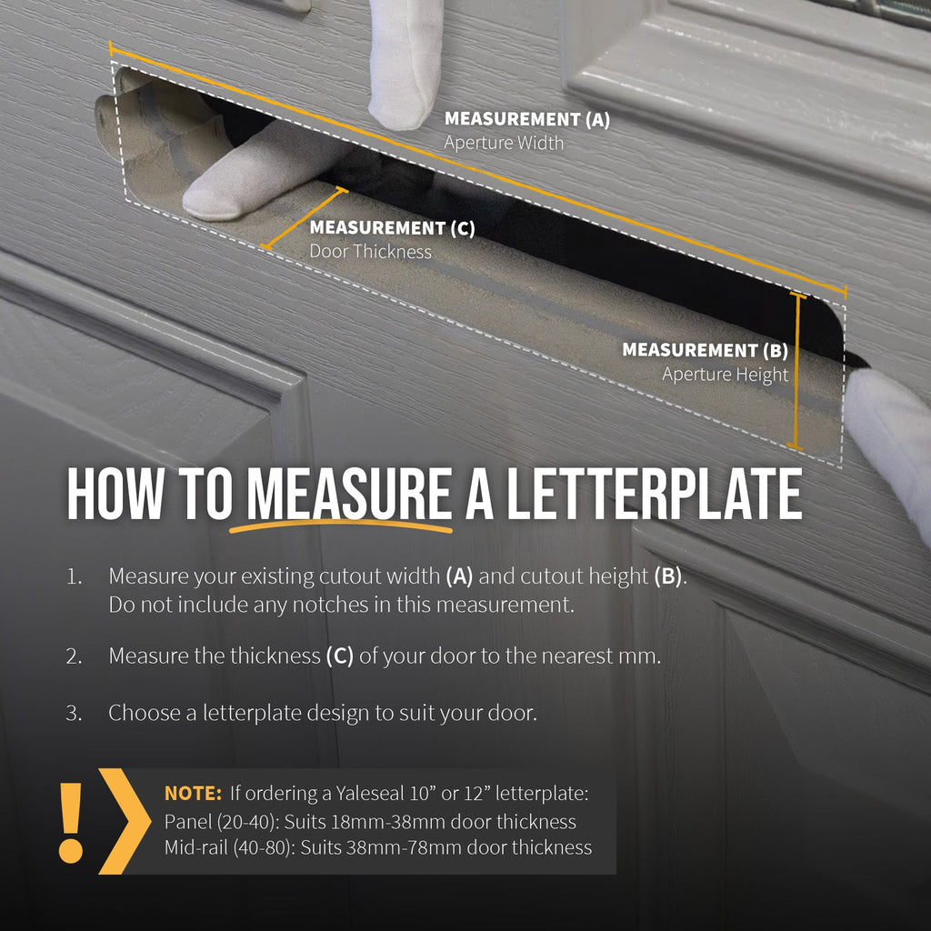 Yale Yaleseal 12" Letterplate