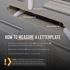 Yale Yaleseal 12" Letterplate