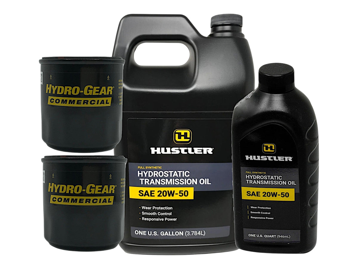 Hustler Mower 20W50 Hydrostatic Transmission Oil Change Kit