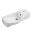 Nio Clockroom Wall Hung Basin - 1 TH - White