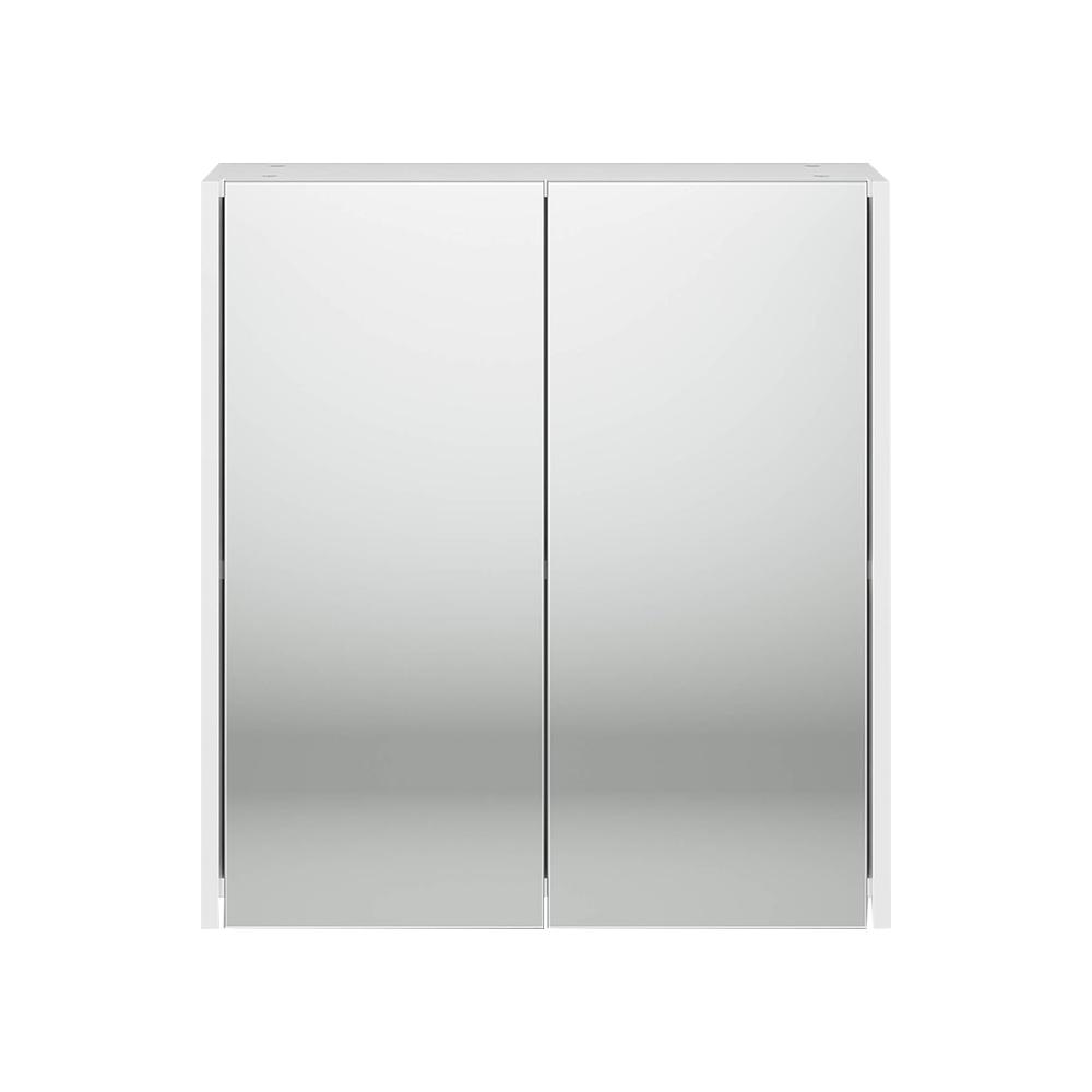 Rehaus 2 Door Non Illuminated Mirror Cabinet - Gloss White