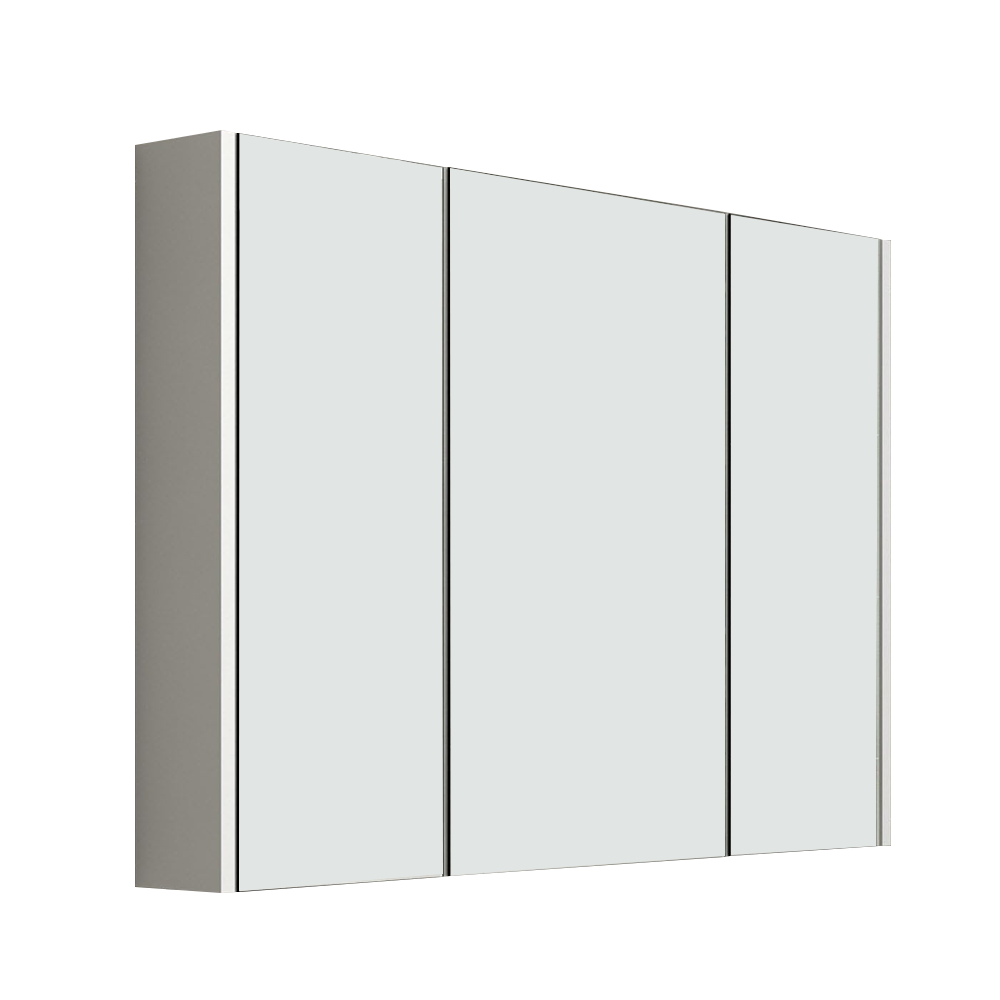 Rehaus 2 Door Non Illuminated Mirror Cabinet - Gloss White