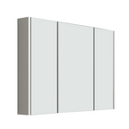 Rehaus 2 Door Non Illuminated Mirror Cabinet - Gloss White