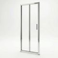 Solis 6mm Glass Recessed Bi Fold Shower Door - Chrome