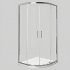 Solis 6mm Glass Sliding Door Quadrant Shower Enclosure - Chrome