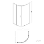 Solis 6mm Glass Sliding Door Quadrant Shower Enclosure - Chrome