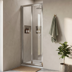 Vesper 4mm Glass Bi-Fold Shower Door - Chrome
