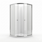 Vesper 4mm Glass Sliding Door Quadrant Shower Enclosure - Chrome