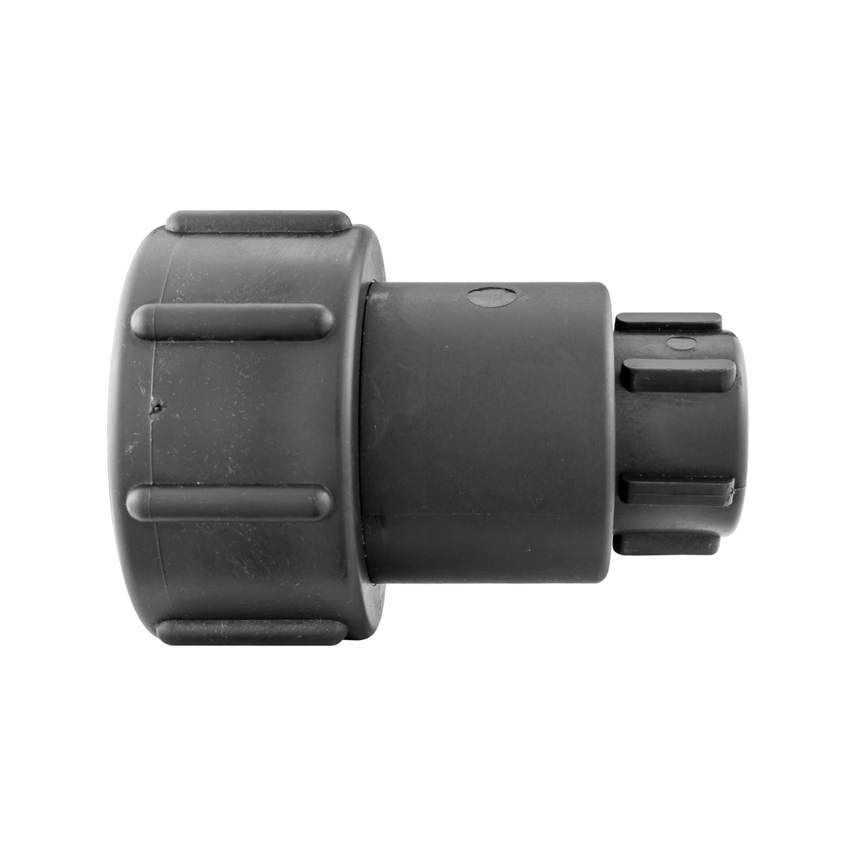 IBC 2" S60X6 - 1/2" BSP Extender Adaptor with Lever Tap with Hose Barb and Side Lock