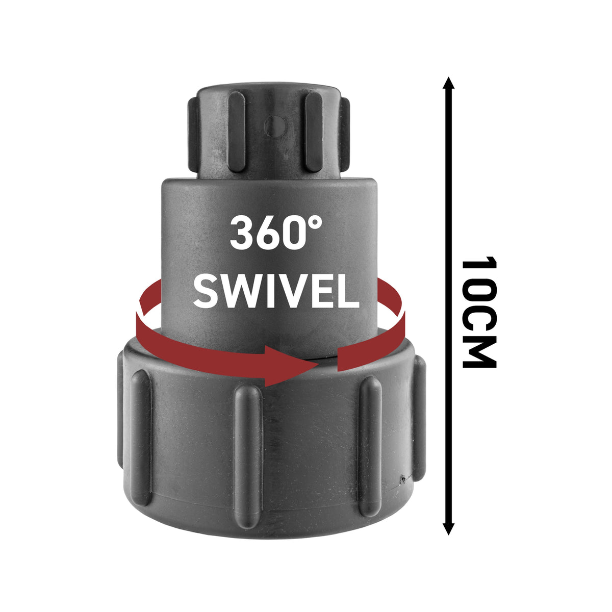 IBC 2" S60X6 - 1/2" BSP Extender Adaptor with Extended Brass Chrome Tap 1/2" Barb
