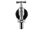 IBC 2” S60X6 Cap with Nickle Plated Bib Tap ½” Barb