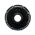 IBC 2” S60X6 Cap with Nickle Plated Bib Tap ½” Barb