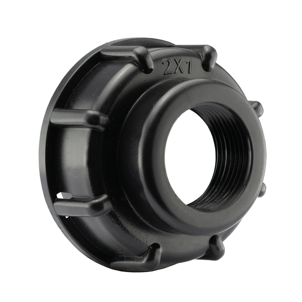 IBC 2” S60X6 Cap with 32mm MDPE Elbow