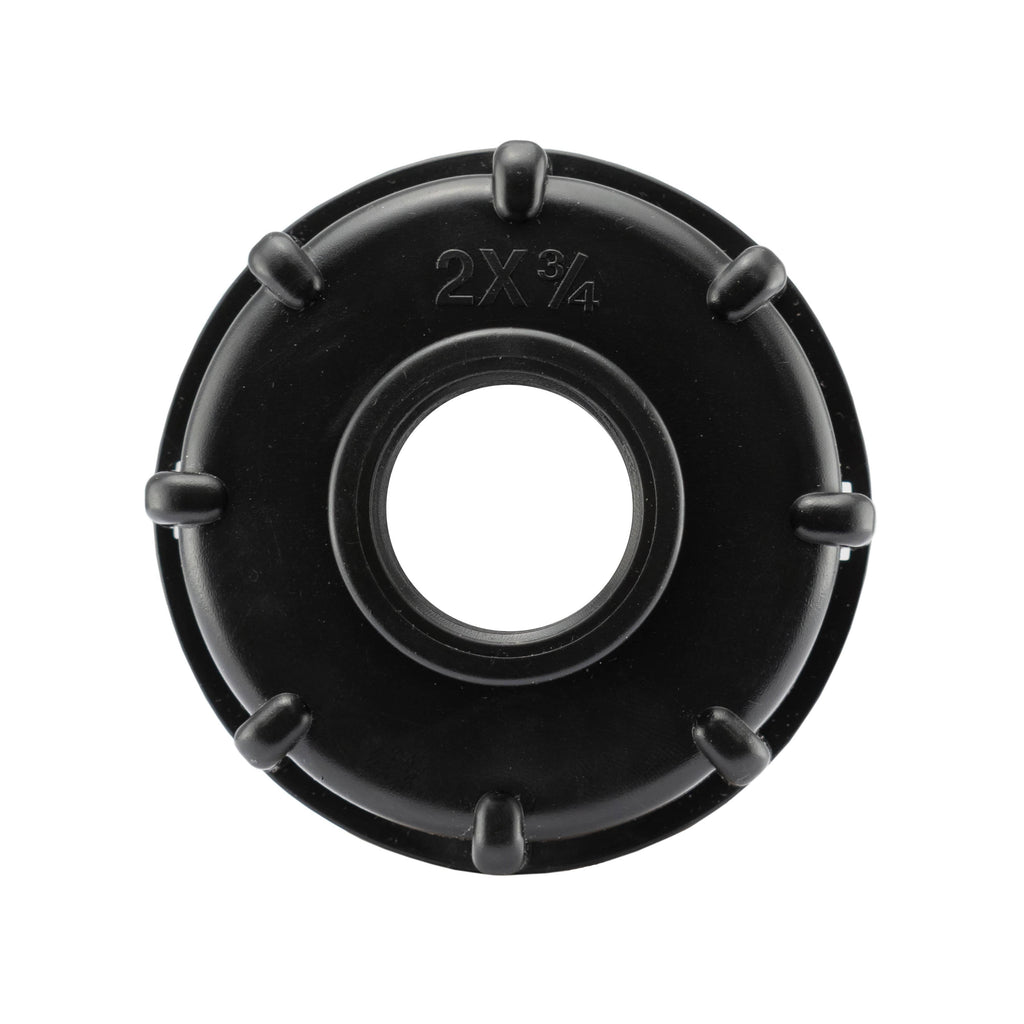 IBC 2” S60X6 Cap with 19mm Barbed Straight