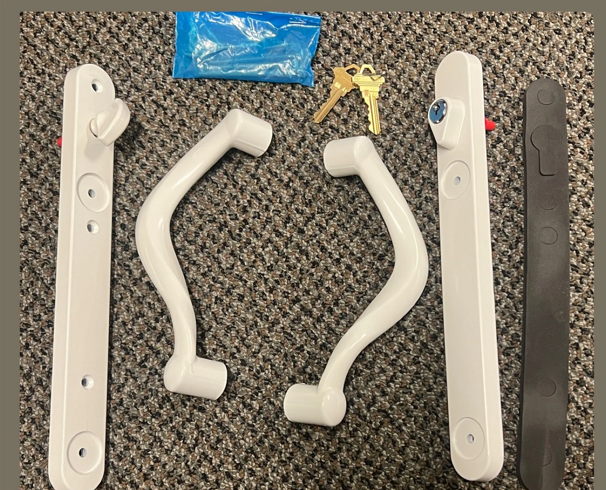 S3020 Amesbury Truth Premium Sliding Patio Door Handle Set  Grip Dual Pull  Winguard ClassicVue Max PGT