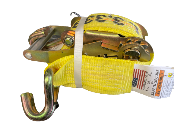 2" X 30' YELLOW STRAP USA MADE WITH JHOOK