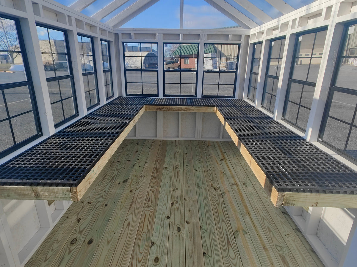 8×12 Greenhouse Split Paint