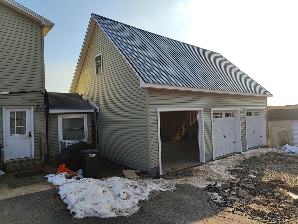 24x36 2-Story 3-Car Garage