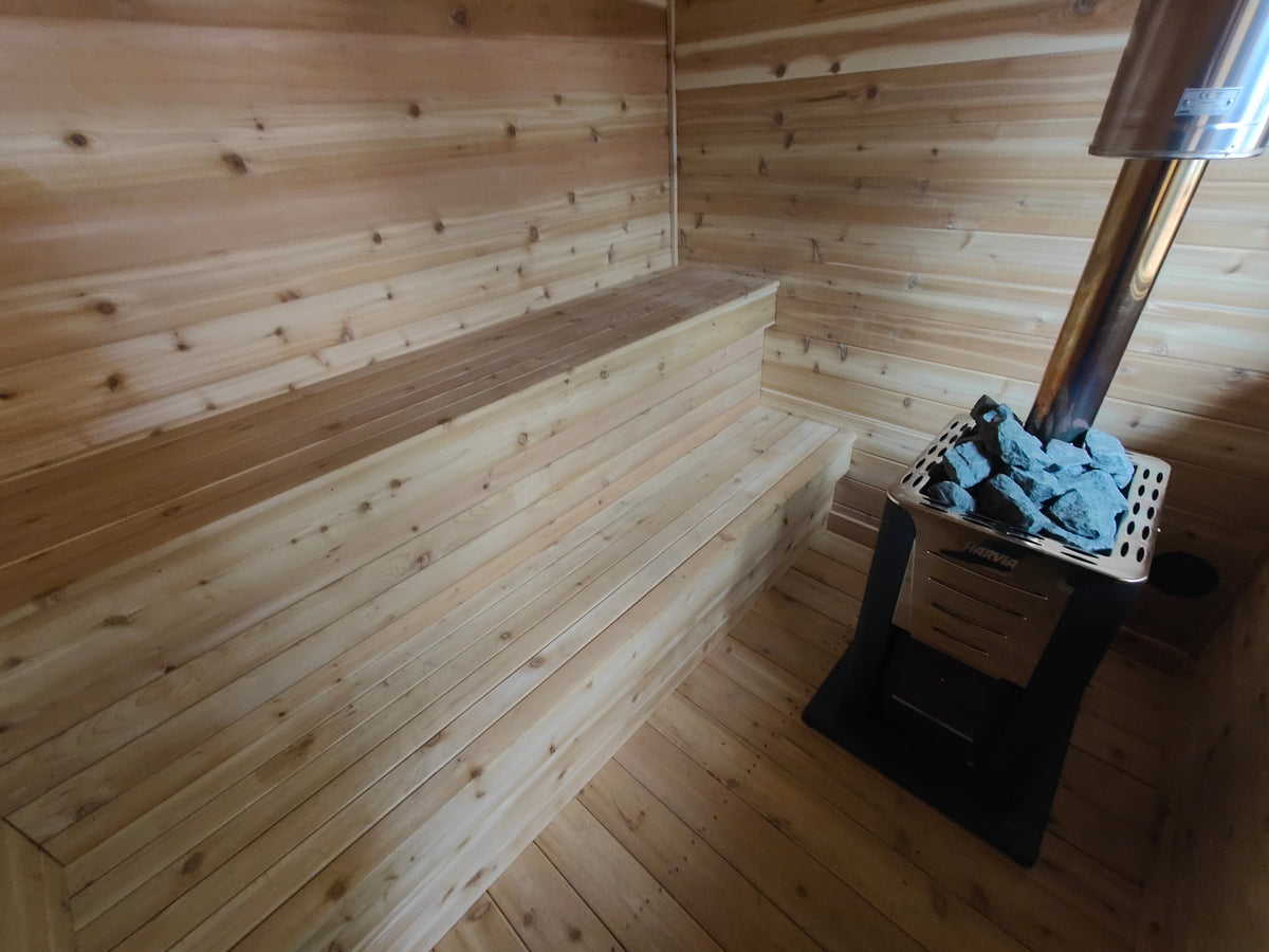 8x10 Nordic Sauna- Wood Heater