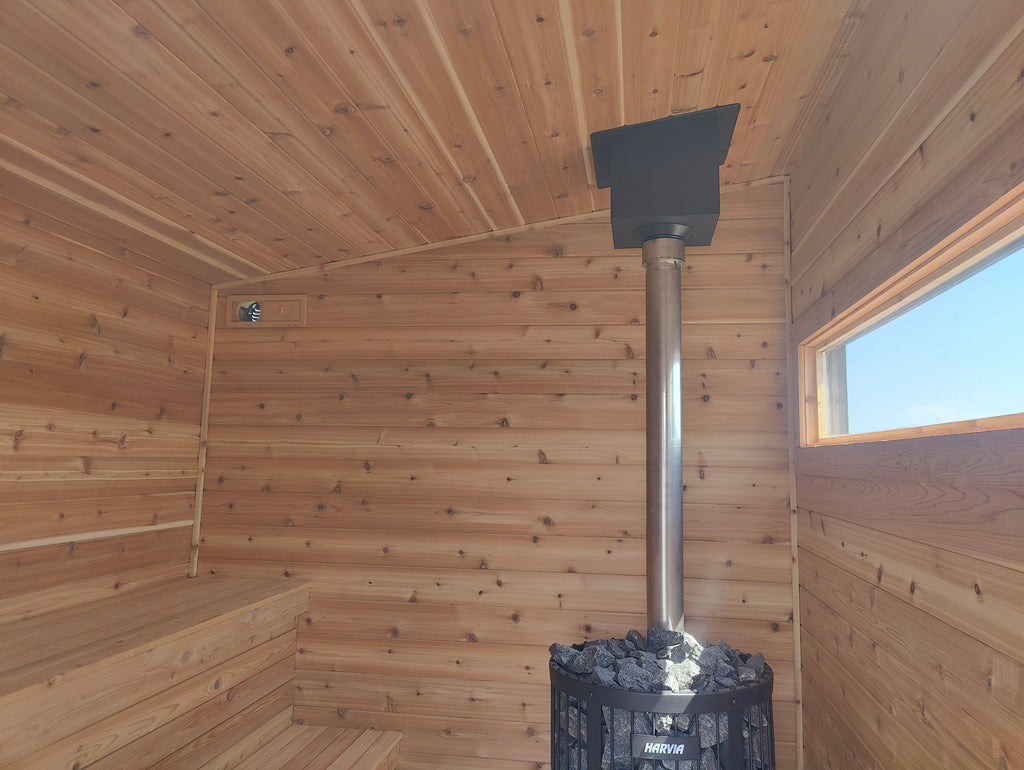 7x8 Standard Sauna- Wood Heater