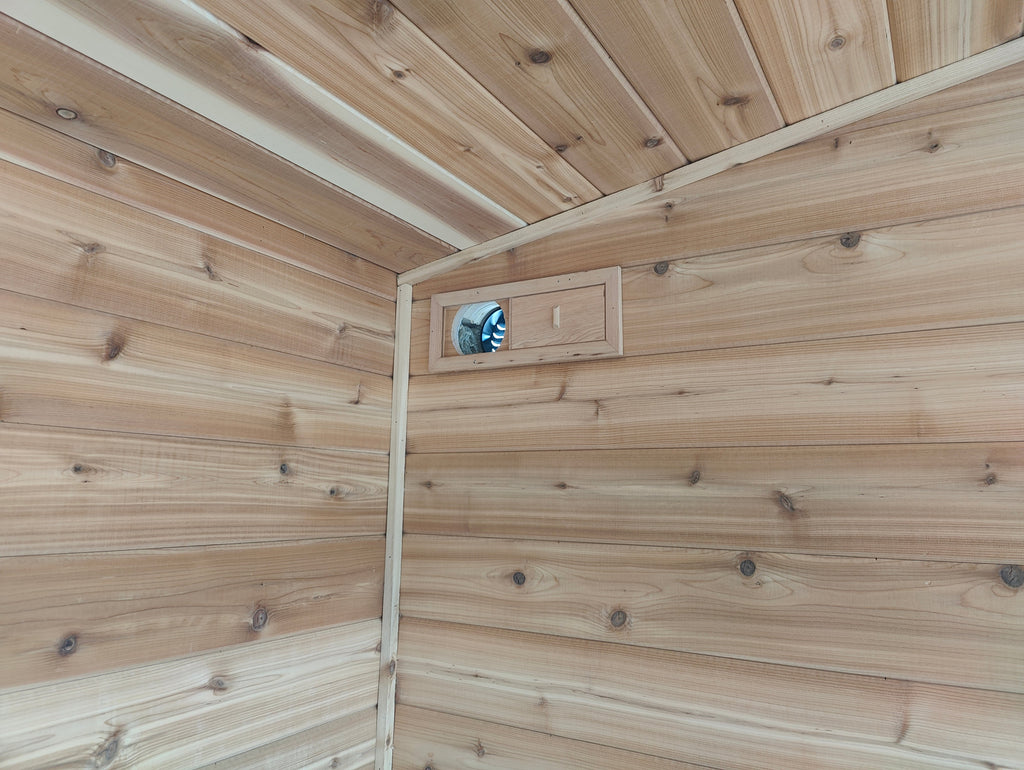 7x8 Standard Sauna- Wood Heater