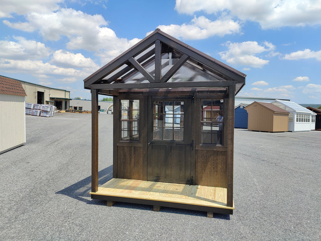 8×16 Greenhouse with Porch