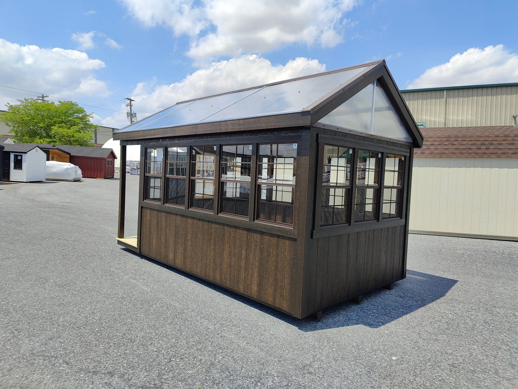 8×16 Greenhouse with Porch
