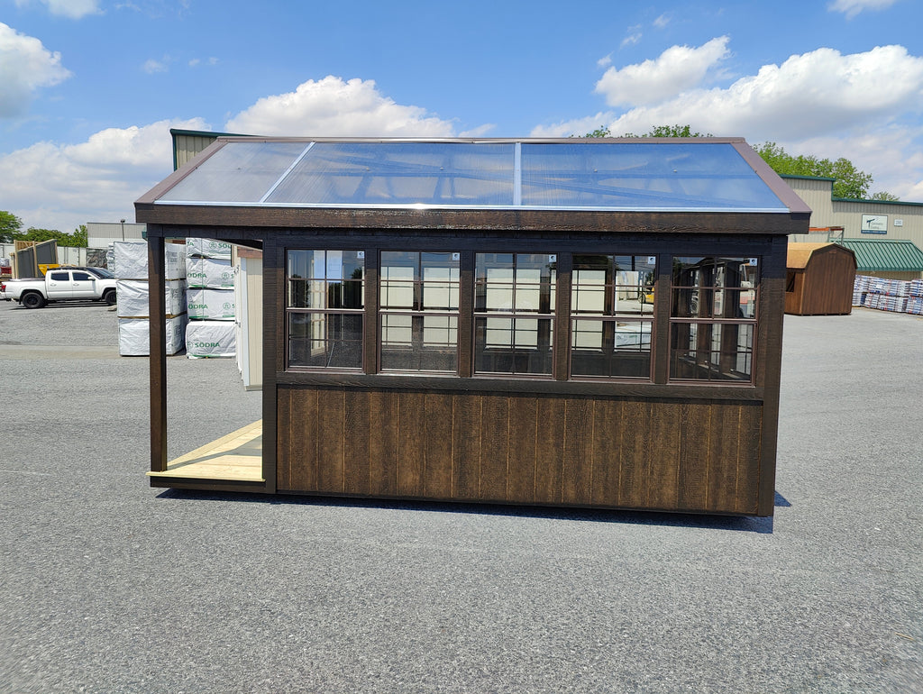 8×16 Greenhouse with Porch