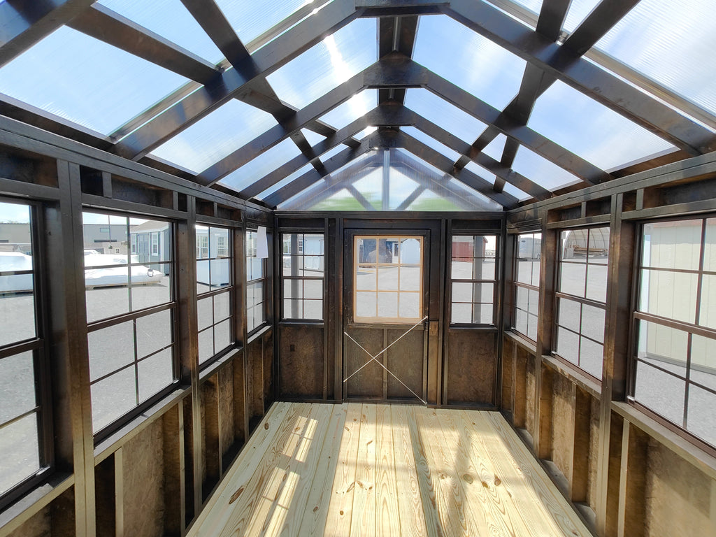 8×16 Greenhouse with Porch