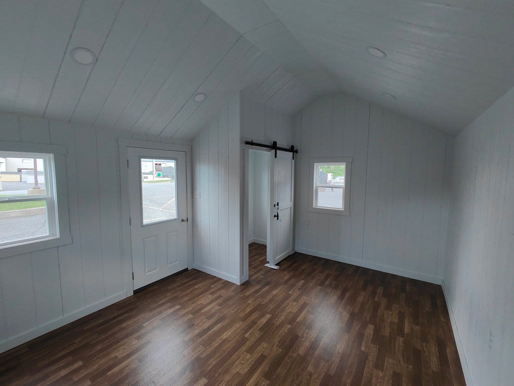 12x16 Vinyl Classic Workshop- Finished Interior