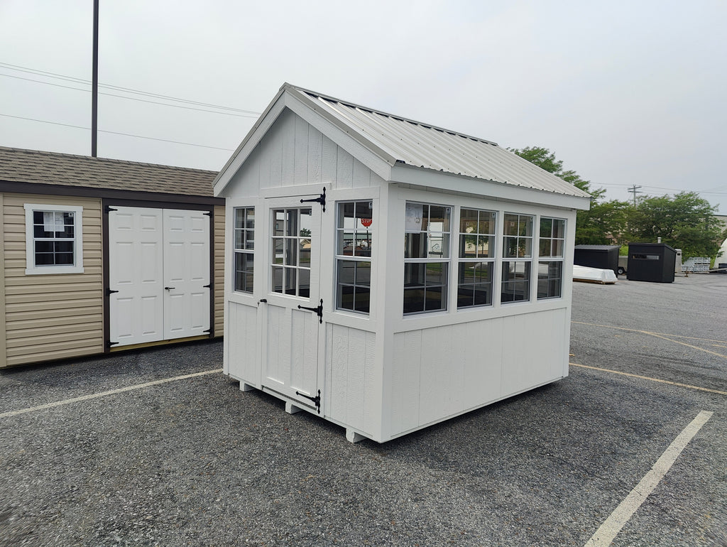 8x12 Greenhouse w/Metal Roof
