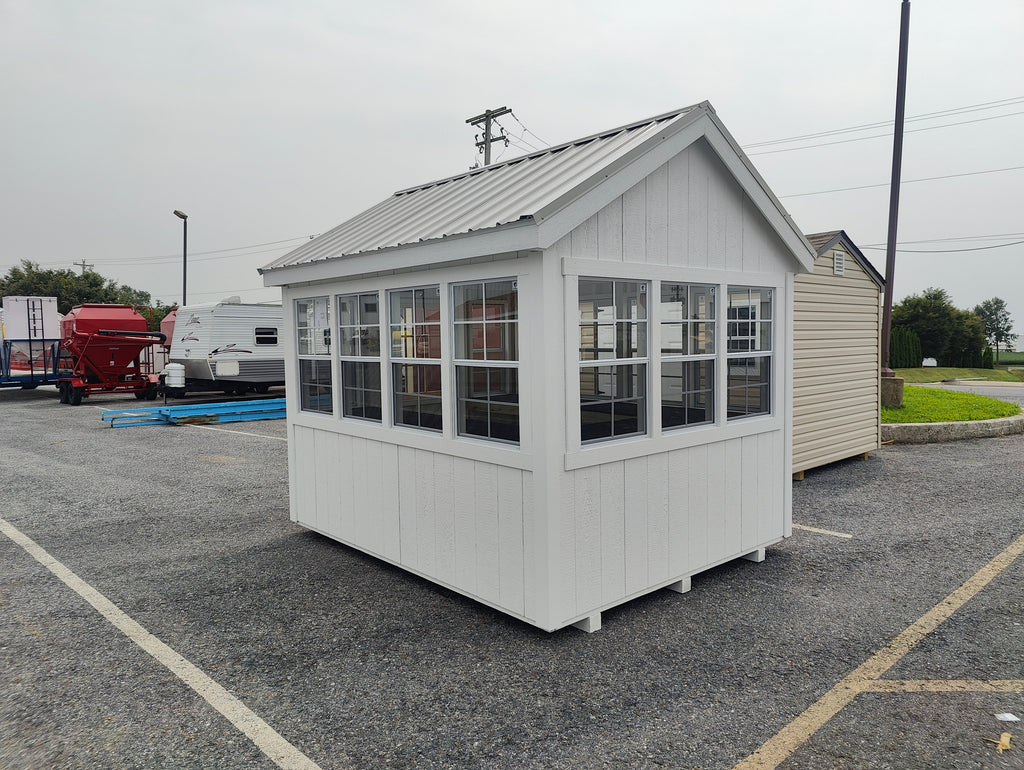 8x12 Greenhouse w/Metal Roof