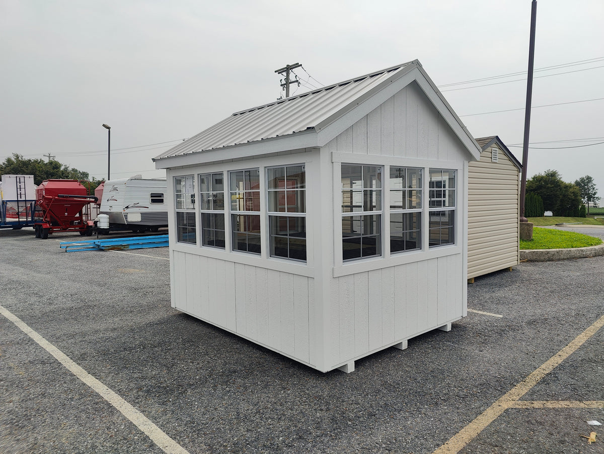 8x12 Greenhouse w/Metal Roof