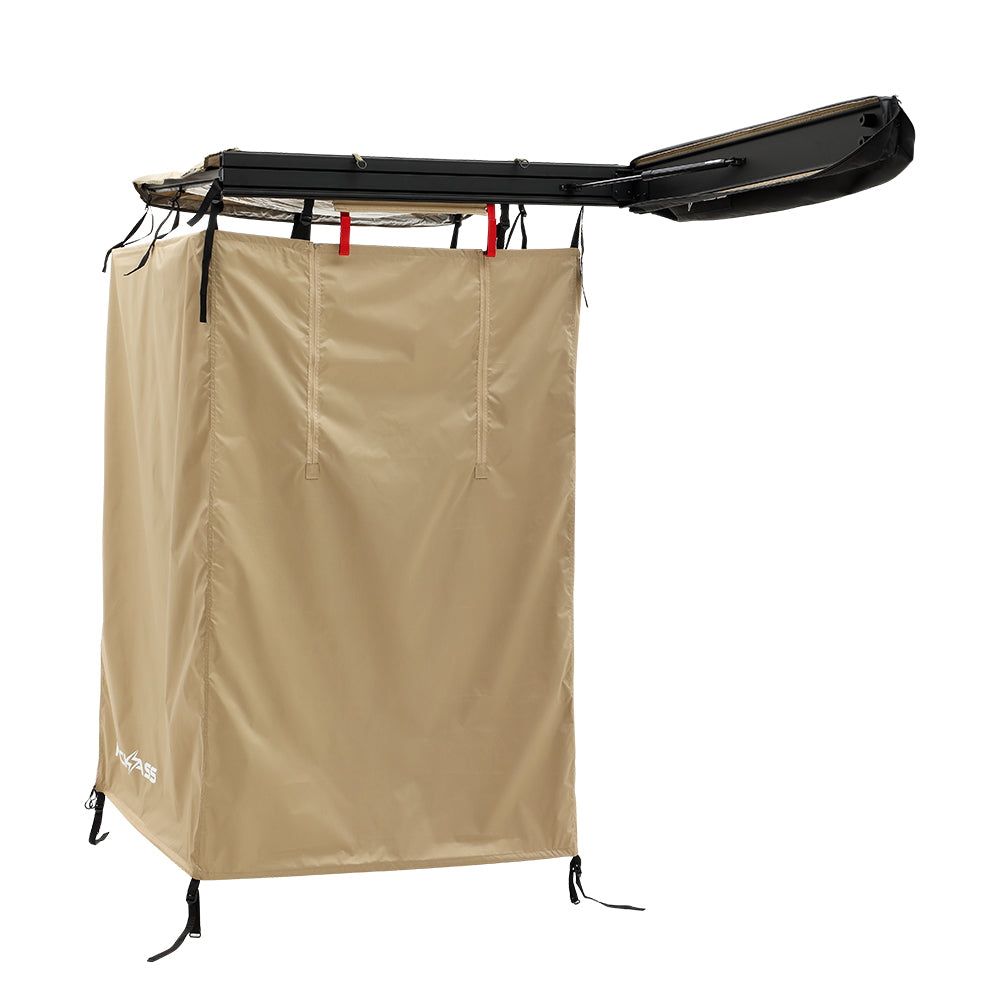KickAss Premium Shower Awning with Swing Arm & LED Light Strip